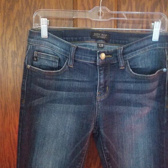 Judy Blue Jeans - Mid-Rise Handsand Skinny Sz 7/28 - Picture 3 of 7
